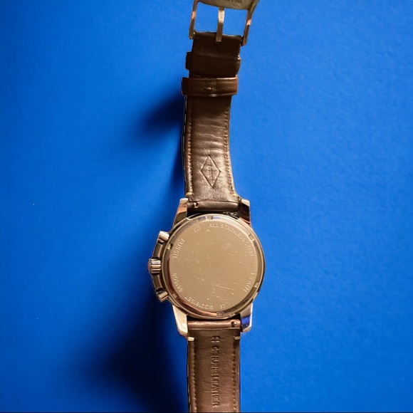 FOSSIL Dean Chronograph Blue Dial Brown Leather Men's Watch - Picture 7 of 10